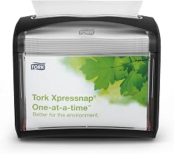 Tork Xpressnap Napkin Dispenser Black N4, Signature Range, 6232100 | 4-Pack, (6232100), compatible
