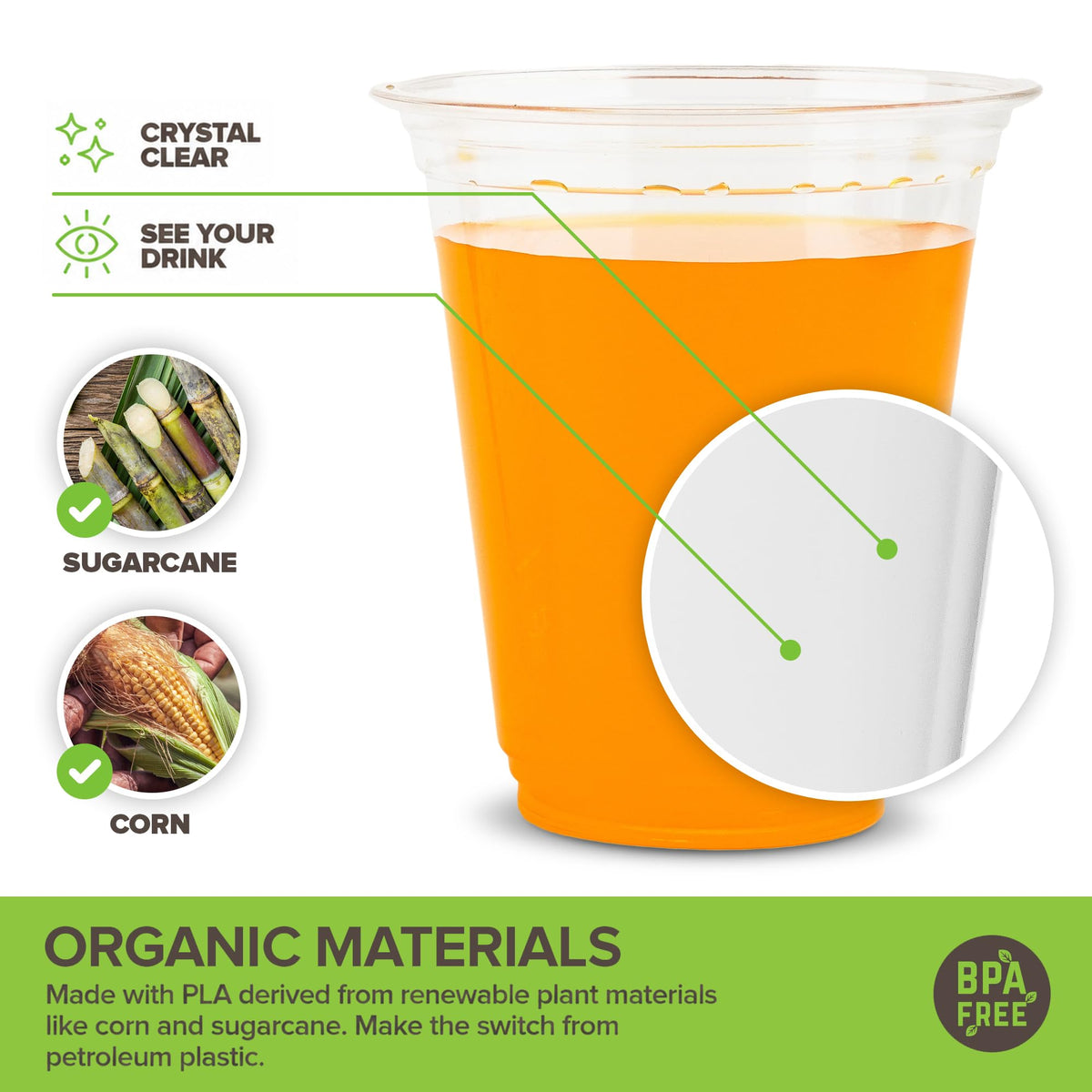 Stock Your Home 50 / 12 oz / Clear Cups
