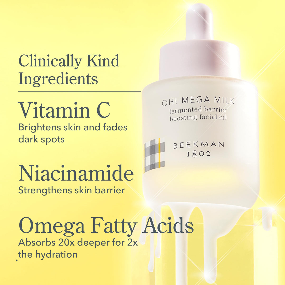 Milk Shake Hydrating Toner & Face Mist (8.1 fl oz) + Oh! Mega Milky Oil Facial Oil (1 fl oz) by Beekman 1802 – Pack of 2