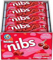 Twizzlers Licorice, Cherry Nibs, 24pk/75g/2.6 oz. bags, (Imported from Canada)