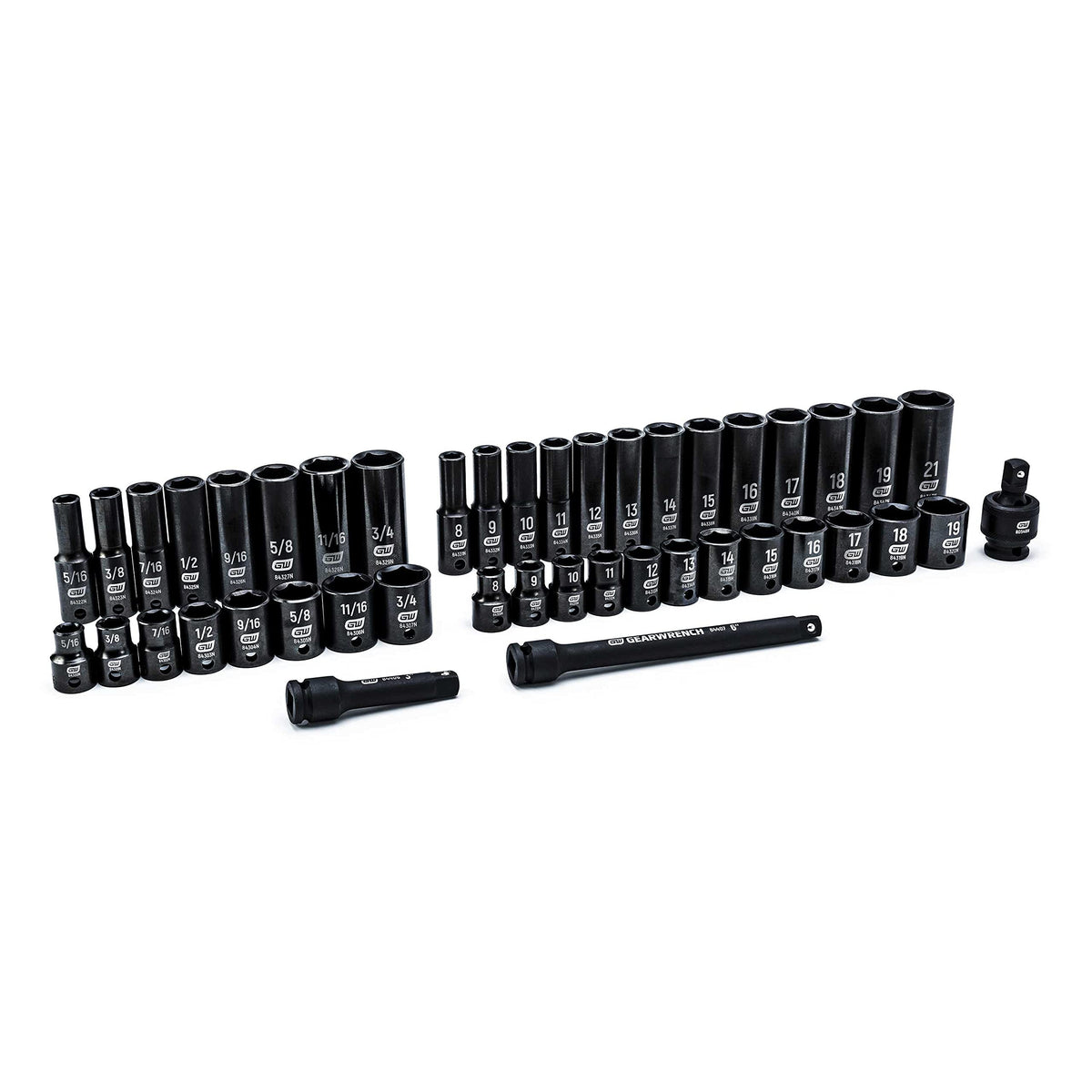 GEARWRENCH SAE/Metric (Pack of 3) / 3/8" / 1 Drive Socket Sets
