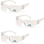 Pyramex S4110R20 Intruder Eyewear Clear + 2.0 Lens with Clear Frame (3-Pack)
