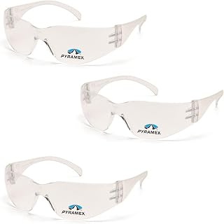 Pyramex S4110R20 Intruder Eyewear Clear + 2.0 Lens with Clear Frame (3-Pack)