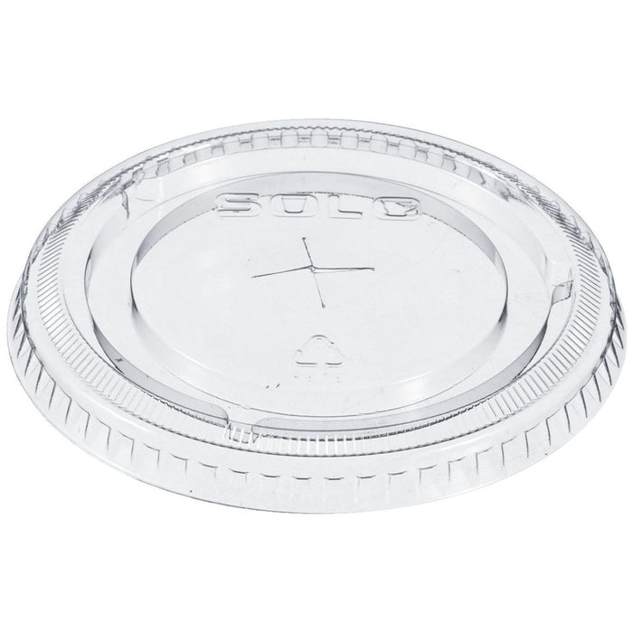 Dart Solo 662TS 12 oz. Clear Plastic Lid with Straw Slot 1000 / Case