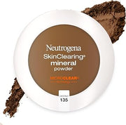 Neutrogena SkinClearing Pressed Mineral Powder, Chestnut 135, .38 oz