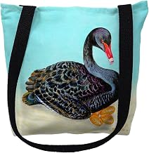 Betsy Drake TY1012S 13 x 13 in. Black Swan Small Tote Bag