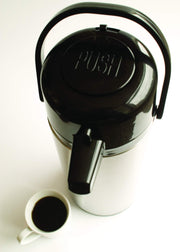Service Ideas 74.4 Ounces / PUMP LID / Brushed Thermal Carafes