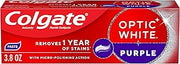 Colgate Optic White Purple Fluoride Toothpaste, 3.8 oz