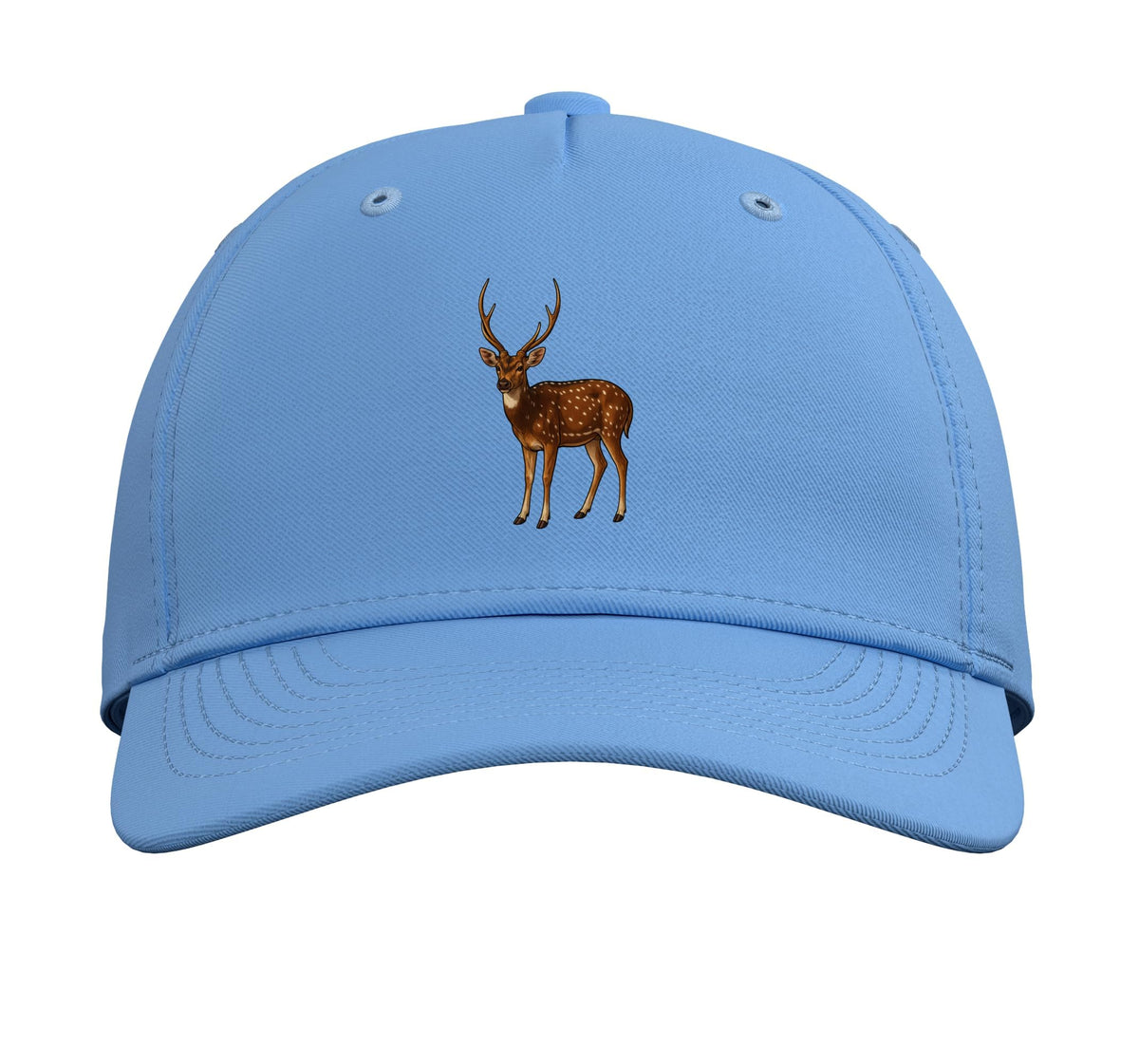 Chital Axis Deer Adjustable Printed Baseball Hat by Chital Axis Deer Lovers Shop – Cotton, Light Blue
