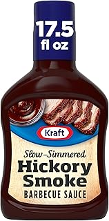Kraft BBQ Sauce, Hickory Smoke Slow-Simmered Barbecue, 17.5 oz Bottle