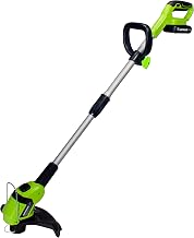 Earthwise LST02010 20V 10" String Trimmer, 2Ah Battery & Fast Charger