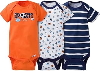 Gerber 3-Pack Boys Sports Short Sleeve Onesies® Bodysuits