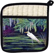 Betsy Drake PT751 Egret Lagoon Pot Holder