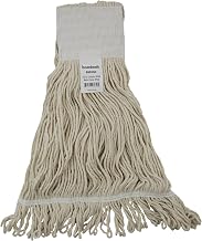 Boardwalk 524C Mop Head, Pro Loop Web/Tailband, Premium Saddleback Head, Ctn, 24-oz., WH (Case of 12)