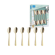 Amefa Set of 6 mocha spoons / Gold / 12 cm Coffee & Espresso Spoons