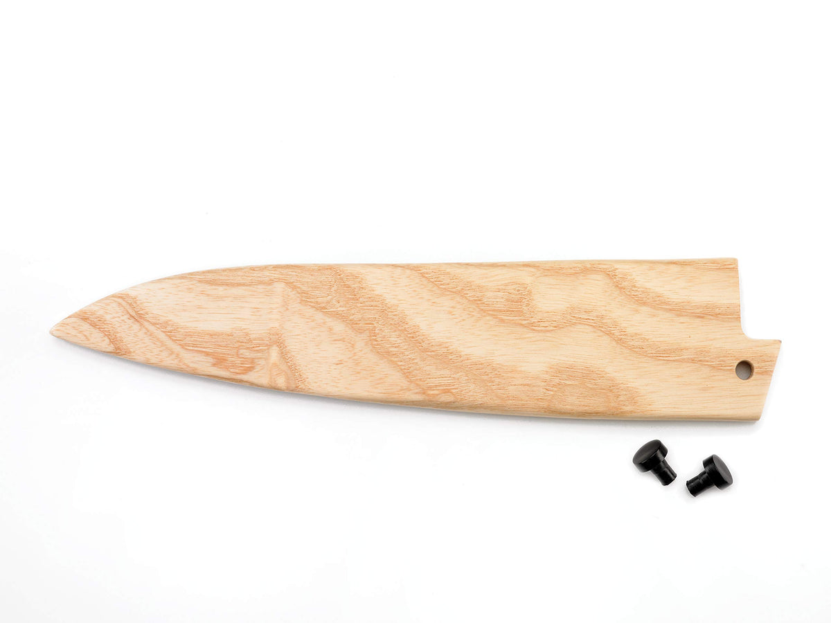 Mercer Natural Ash Wood Saya Cover Blade Protector for 8" Chef and 210mm Gyuto Knives by Mercer Culinary – 8", Steel, Ash Wood, Model M33131