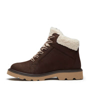 Women's Rowan Way Mid Warm Lined Chukka Boot by Timberland – 11, Leather, Dark Brown Nubuck