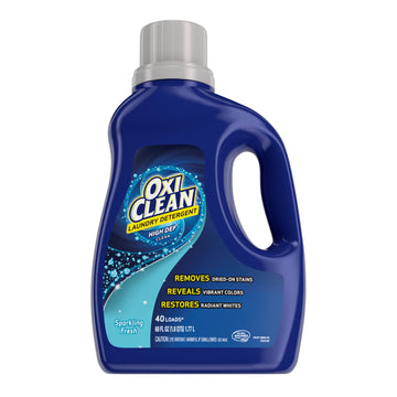 High Def Sparkling Fresh Liquid Laundry Detergent by OxiClean – 60 Fl Oz (Pack of 1), Blue