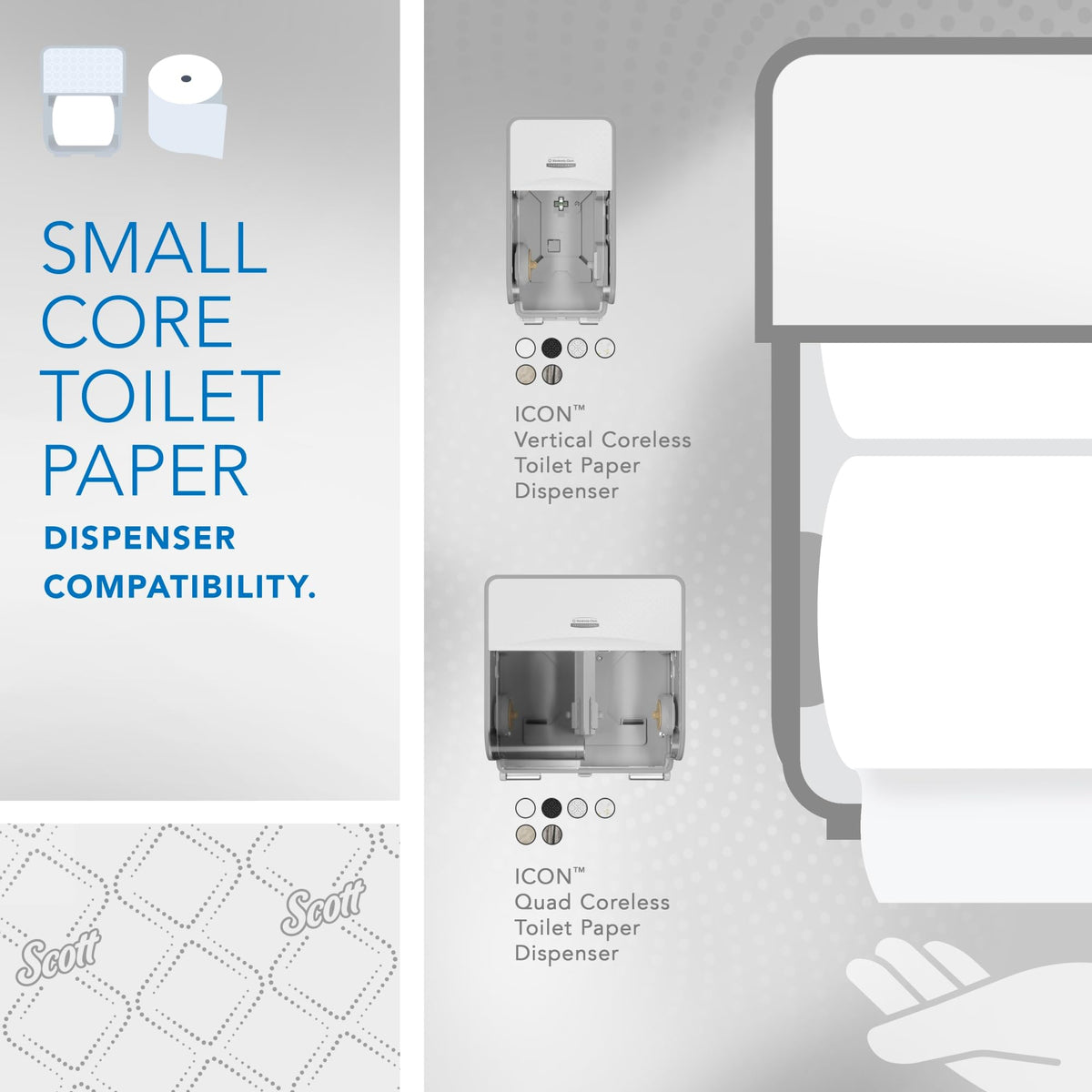 Scott True / white / 1 Toilet Paper