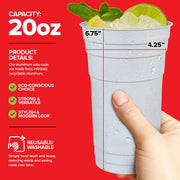 Stock Your Home 20oz / Silver / Casual Cups
