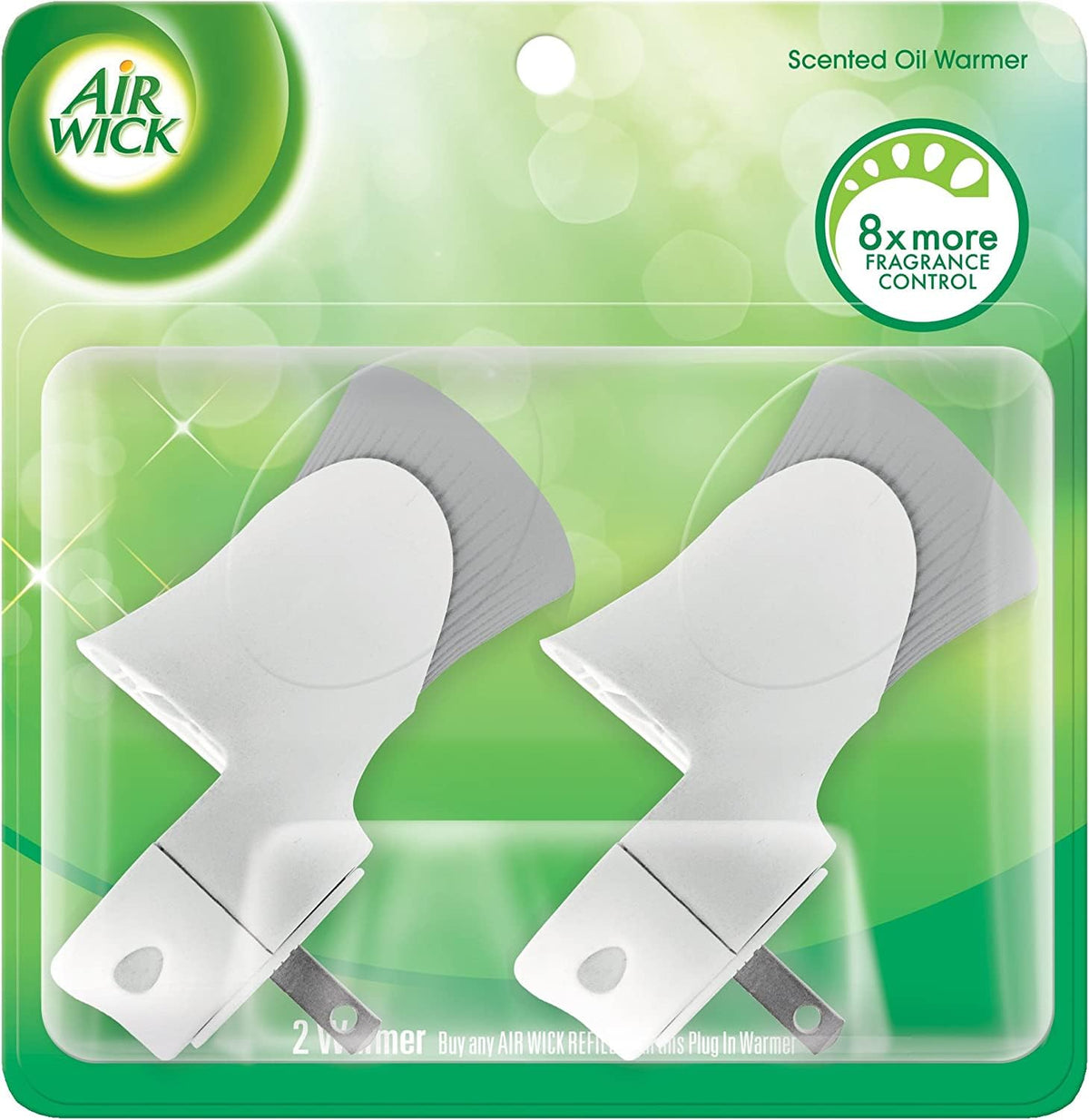 Scented Oil Warmers by Air Wick – 4 Count (Pack of 1), Plastic, Green,white, Model 43234-369