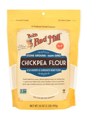 Bobs Red Mill Garbanzo Bean Flour by Bob's Red Mill – 16 Ounce (Pack of 4), Pack of 4, Model 1260S16