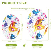 Carnival Masks and Colorful Splashes Scrub Sponge 3 Pack by Takiito – One Size, Cotton, A, Pack of 3, Model g399225678p824c879s1922