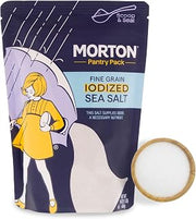 Morton Salt Iodized Sea Salt Fine 1 lb., Resealable Pouch