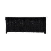 Poppy Black Rattan Small Pet Bed by TOV Furniture – Small, Natural Cane, Black, Model TOV-P54300