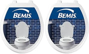 Bemis 70 Durable Plastic Toilet Seat, Round, White (Pack of 2)