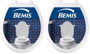 70 Durable Plastic Toilet Seat by Bemis – Round (Pack of 2), Plastic, White, Pack of 2, Model 70 000