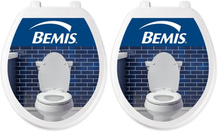 70 Durable Plastic Toilet Seat by Bemis – Round (Pack of 2), Plastic, White, Pack of 2, Model 70 000