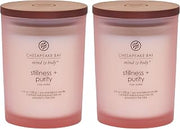 Chesapeake Bay Candle Scented Candles, Stillness + Purity (Rose Water), Medium (2-Pack)