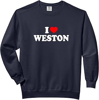 I Love Weston T-Shirt Comfort Colors Adult Sweatshirt