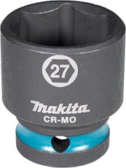 Makita E-16215 Impact Socket 1/2 Inch SW27 Short Impact Black