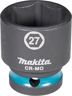 Makita E-16215 Impact Socket 1/2 Inch SW27 Short Impact Black