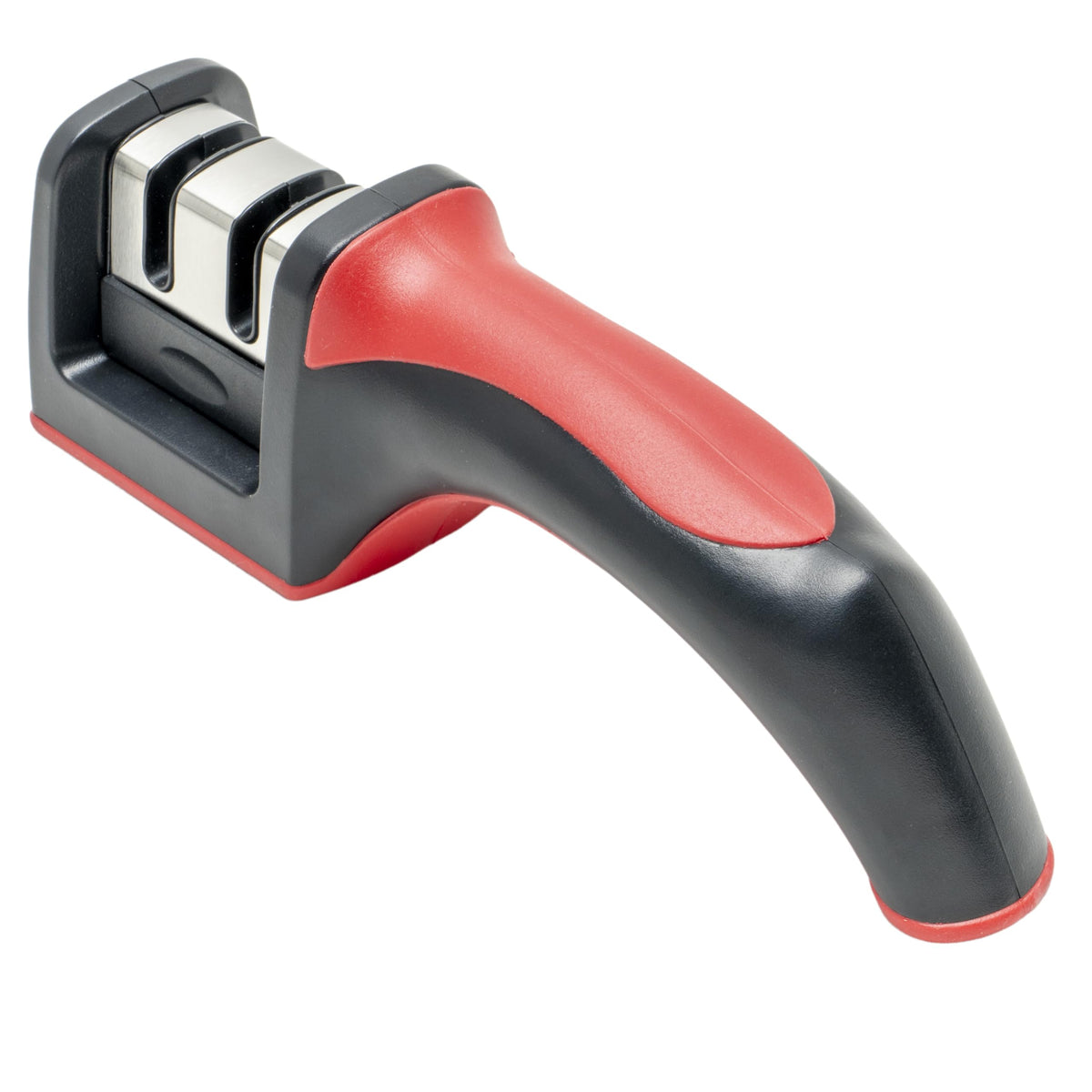 Kitchen Knife Sharpener Medium by Winco – Medium, Plastic, Black, Red, Model KSP-2