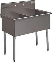 400 Series Double 2 Compartment Floor Service Sink Size: 41" H x 21" W x 36" D