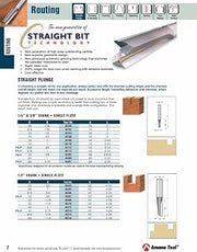 AMANA 45303 SINGLE FLUTE 1/4 DIA. 3/8 SHK