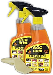 Goo Gone Adhesive Remover Spray Gel, 2 Pack with Sticker Lifter