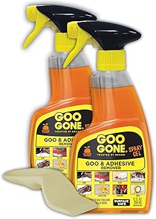 Goo Gone Adhesive Remover Spray Gel, 2 Pack with Sticker Lifter