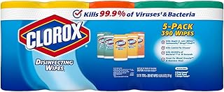 Clorox Disinfecting Wipes Variety Pack, 78 Count (Pack of 5)