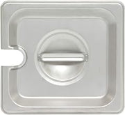 Thunder Group STPA5160CS Steam Table Pan Cover 1/6 Size Slotted with Handle