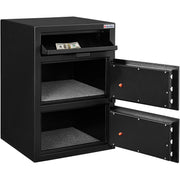B-Rate Front Loading Depository Safe with Electronic by Global Industrial – 20"L x 20"W x 30"H, 3.6 cubic_feet, Alloy Steel, Black, Model DS302020EE