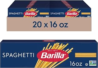 Barilla Spaghetti Pasta, Non-GMO Kosher Pasta, 16oz. (20PK)