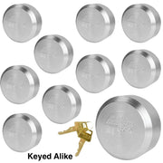 Master Lock 10 Pack / Silver / Modern Keyed Padlocks