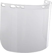 Faceshield Window for Jackson Safety Headgear, 8" x 15.5" x 0.06", Polycarbonate, Unbound, Clear Tint, 14132