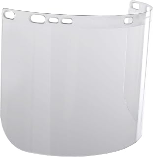 Faceshield Window for Jackson Safety Headgear, 8" x 15.5" x 0.06", Polycarbonate, Unbound, Clear Tint, 14132