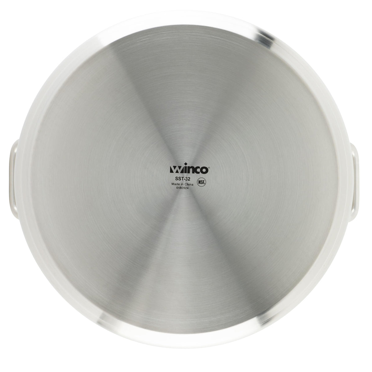 Winco 33.8 Quarts / Pot With Cover / Silver Stockpots
