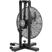 24" Foldable Mobile Pedestal Fan by Continental Dynamics – Metal, Black, Model SFSI3-750/60Y